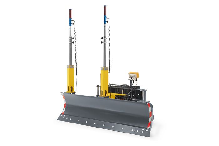 Отвал бульдозера с лазерной системой нивелирования